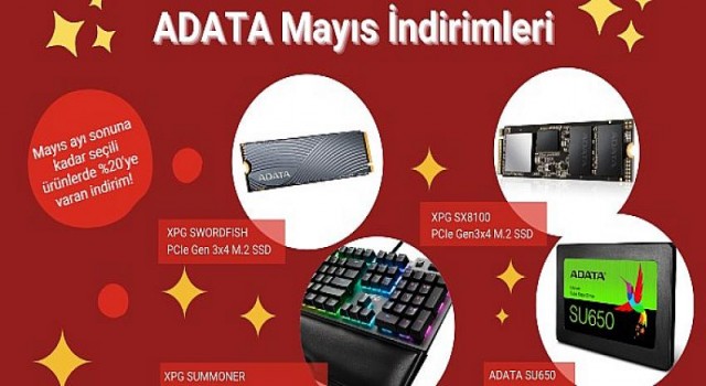 ADATA’dan Seçili Ürünlerde Mayıs Sonuna Kadar İndirim