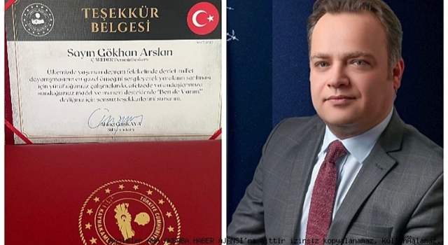 MHP Meclis Üyesi ve Çareder Başkanı Gökhan Arslan'a Şişli Kaymakamlığından Teşekkür geldi