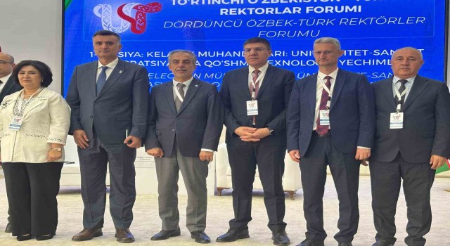 EÜ Rektörü Prof. Dr. Musa Alcı ”Özbekistan-Türkiye 4. Rektörler Forumu”na katıldı