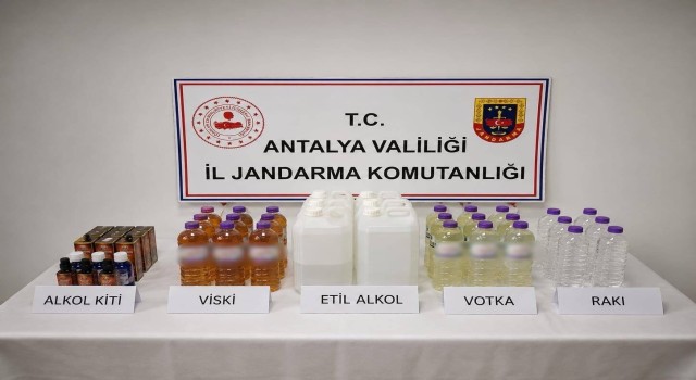 Konyaaltı’nda kaçak alkol operasyonu