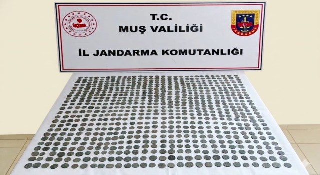 Muş’ta 749 adet tarihi sikke ele geçirildi