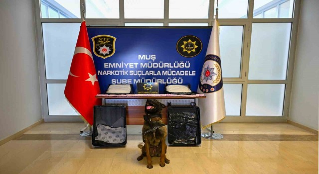 Muş’ta valizde 3 kilo metamfetamin ele geçirildi