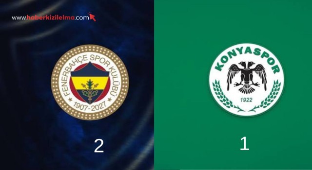 Trendyol Süper Lig: Fenerbahçe: 2 - Konyaspor: 1 (Maç devam ediyor)
