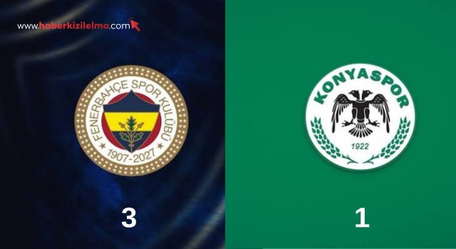 Trendyol Süper Lig: Fenerbahçe: 3 - Konyaspor: 1 (Maç devam ediyor)