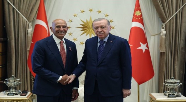 Cumhurbaşkanı Erdoğan, ABD’nin Ankara Büyükelçisi Barrack’ı kabul etti