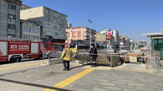Üsküdar’da metro durağında korkutan yangın