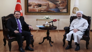Türk Devletleri Teşkilatı Genel Sekreteri Amreyev, Diyanet İşleri Başkanı Erbaş’ı ziyaret etti