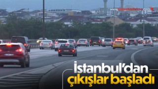 İstanbul’da bayram trafiği şimdiden başladı