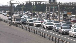 Kurban Bayramı tatilinin başlamasıyla TEM’de yoğunluk oluştu