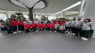 Milli sporcular taekwondo şampiyonası için Münih’e gitti