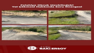 Baki Ersoy, Felahiye’de çöken yolu TBMM gündemine taşıdı