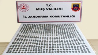 Muş’ta 749 adet tarihi sikke ele geçirildi