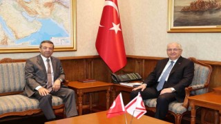 Bakan Güler, KKTC Dışişleri Bakanı Ertuğruloğlu ile bir araya geldi