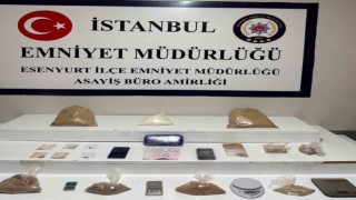 Esenyurt’ta düzenlenen operasyonda 7,5 kilo uyuşturucu geçirildi