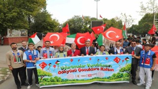 Ağrı’da bin öğrenci Gazze'ye Destek Yürüşü