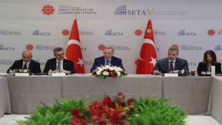 Cumhurbaşkanı Erdoğan, ABD’li düşünce kuruluşu temsilcileriyle buluştu