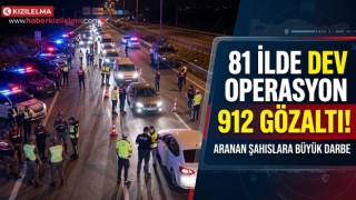 81 İlde Dev Suç ve Suçlu Operasyonu: Aranan 912 Şüpheli Yakalandı!