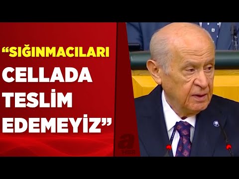 MHP lideri Devlet Bahçeli'den mülteci provokasyonuna tepki: Sığınmacıları cellada teslim edemeyiz